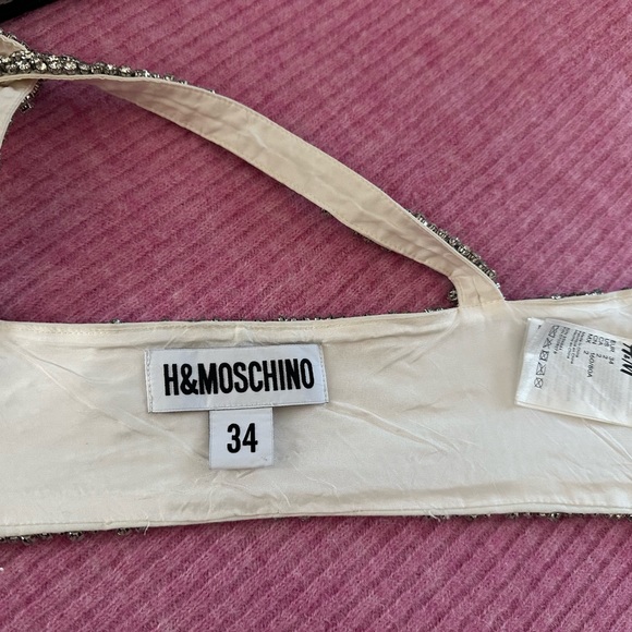 Moschino x H&M Rhinestones Covered Bustier Top - Picture 11 of 13